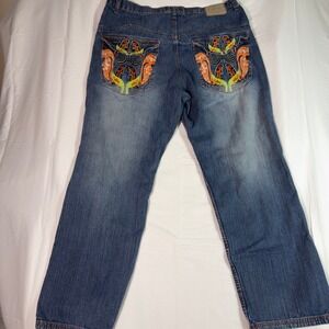 Red Ape Denim Company‎ Embroidered Blue Jeans Men's 38/32
